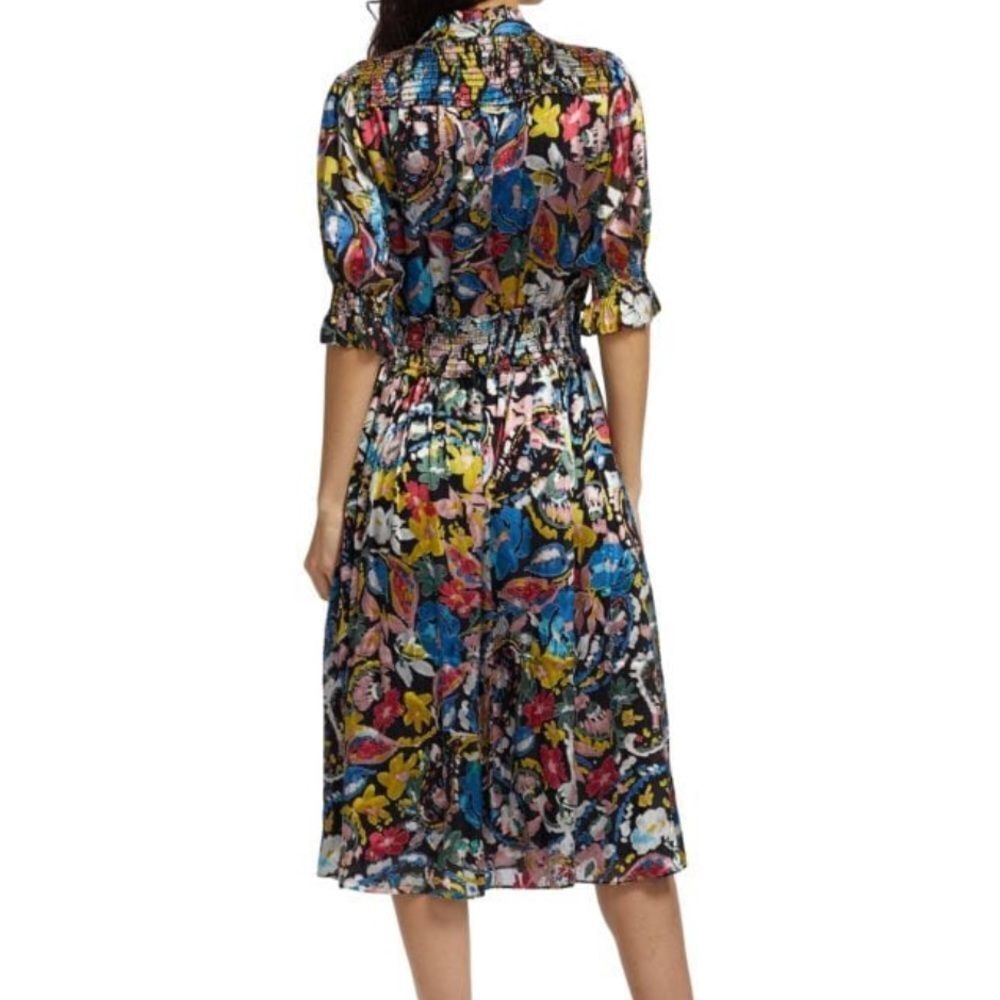NWT Elie Tahari The Althea Floral Midi Dress Medium - Picture 2 of 5